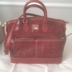 Dooney Bourke Red crocodile leather bag